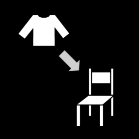 hang clothing on chair